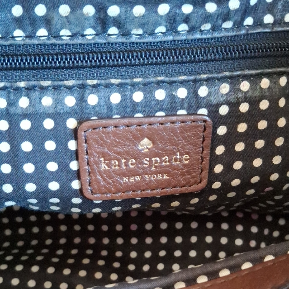 Kate Spade Blue Shoulder Bag with Gold Chain - Picture 11 of 13
